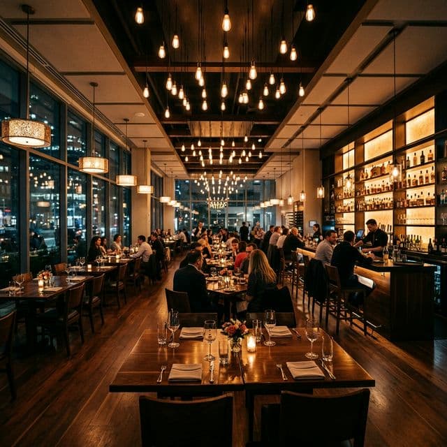 Modern restoran iç mekan